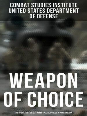 cover image of Weapon of Choice